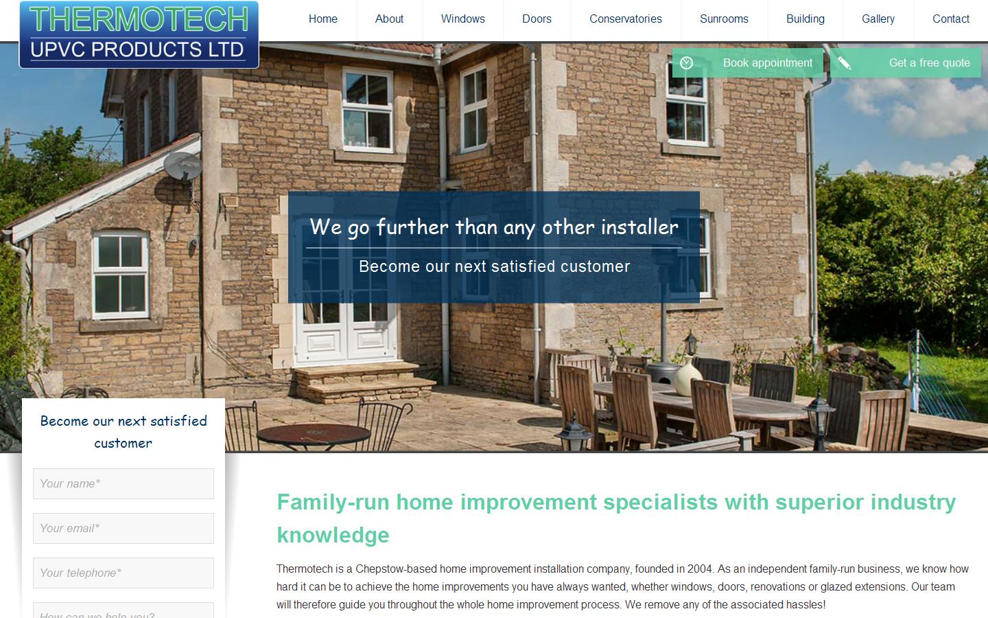 Thermotech UPVC Products Ltd Website