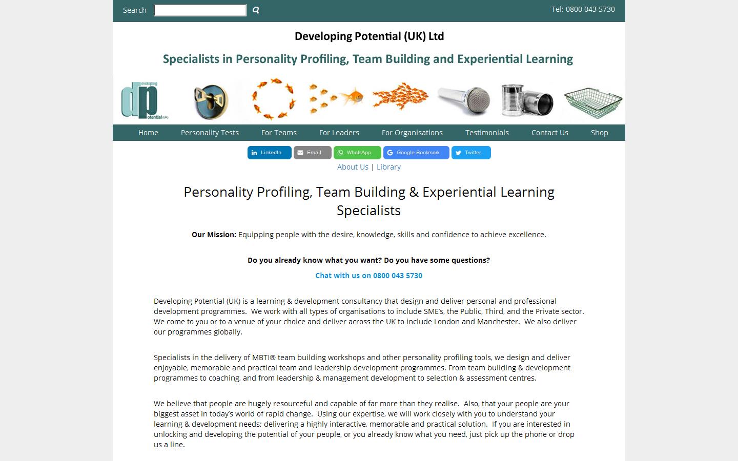 Developing Potential UK Ltd Website