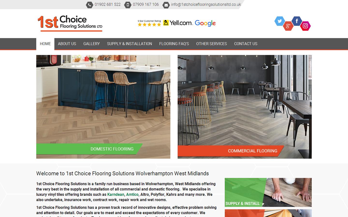 1st Choice Flooring Solutions Ltd Website