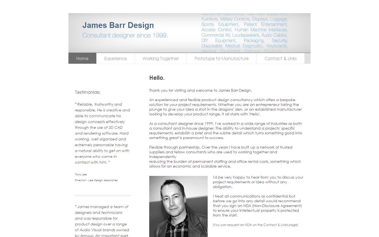 James Barr Design Ltd Website