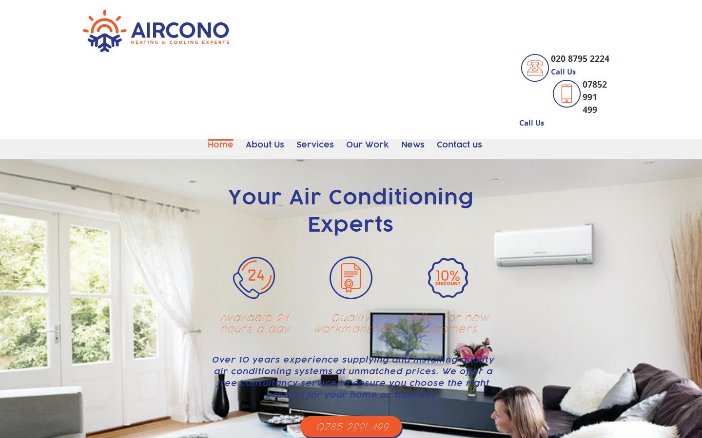 Aircono - Aircon Specialist Website