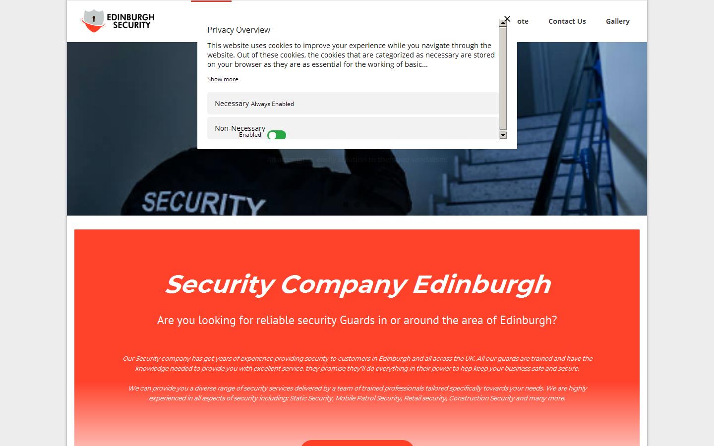 Edinburgh Security Website