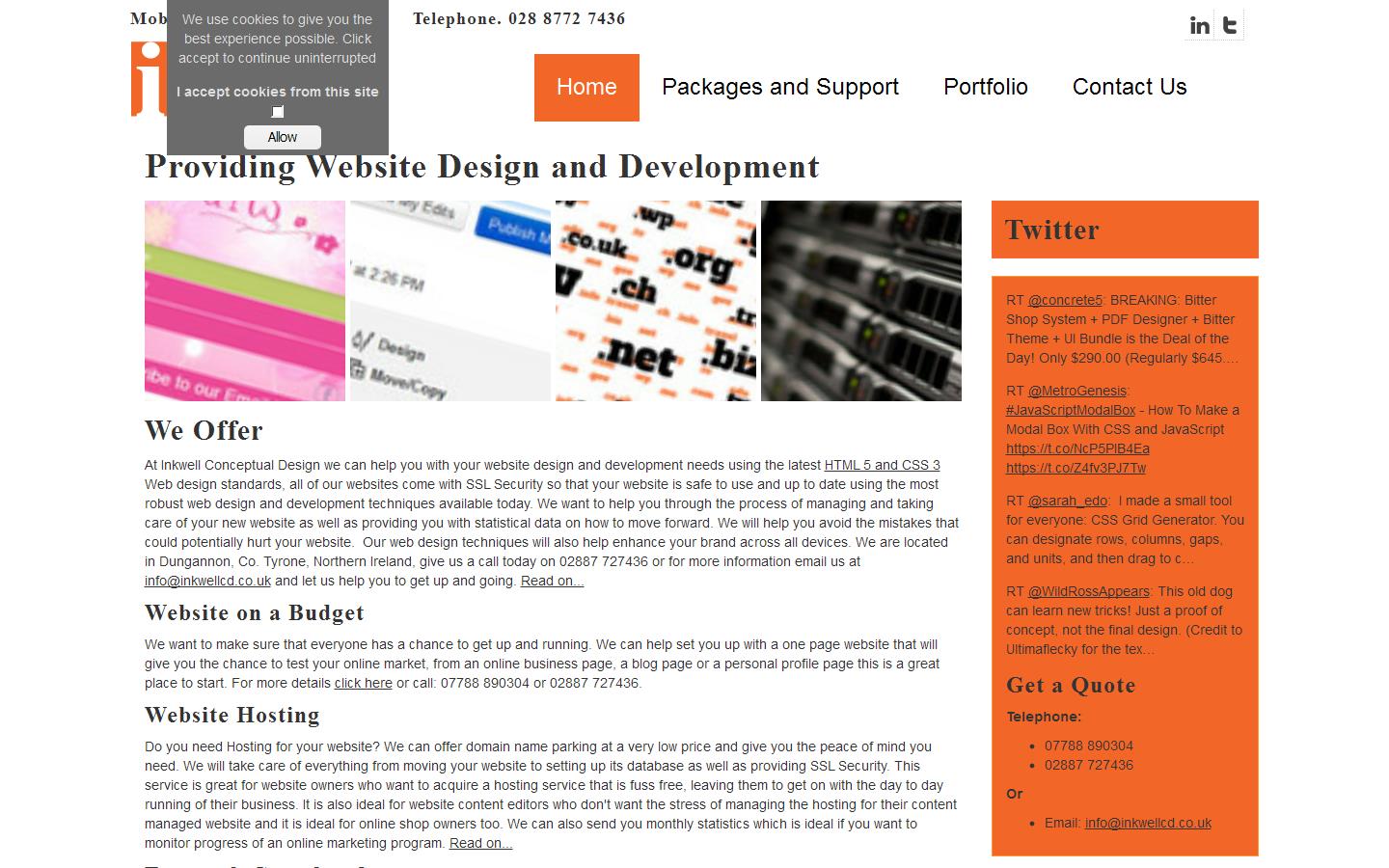 Inkwell Conceptual Design Website
