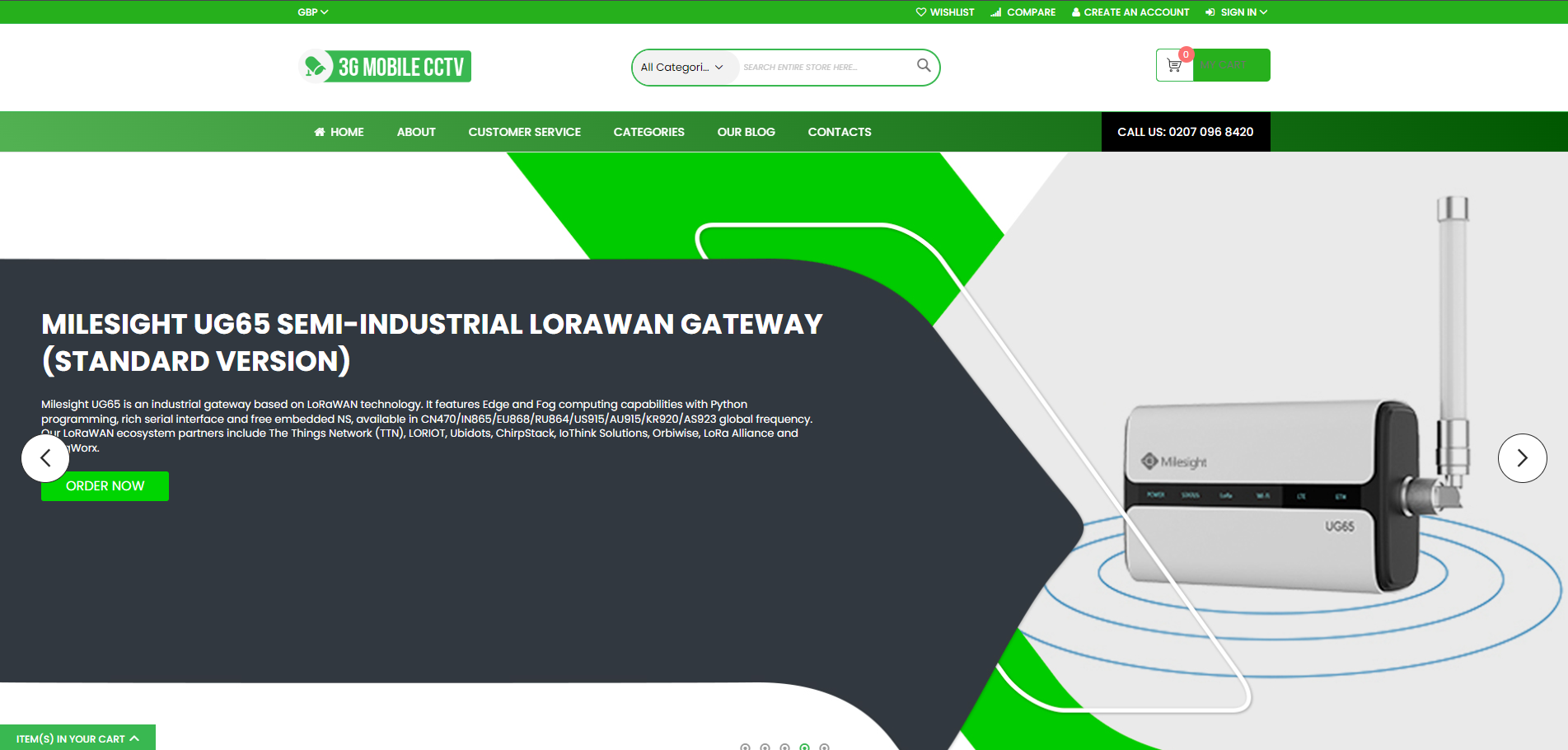 3G Mobile CCTV Website