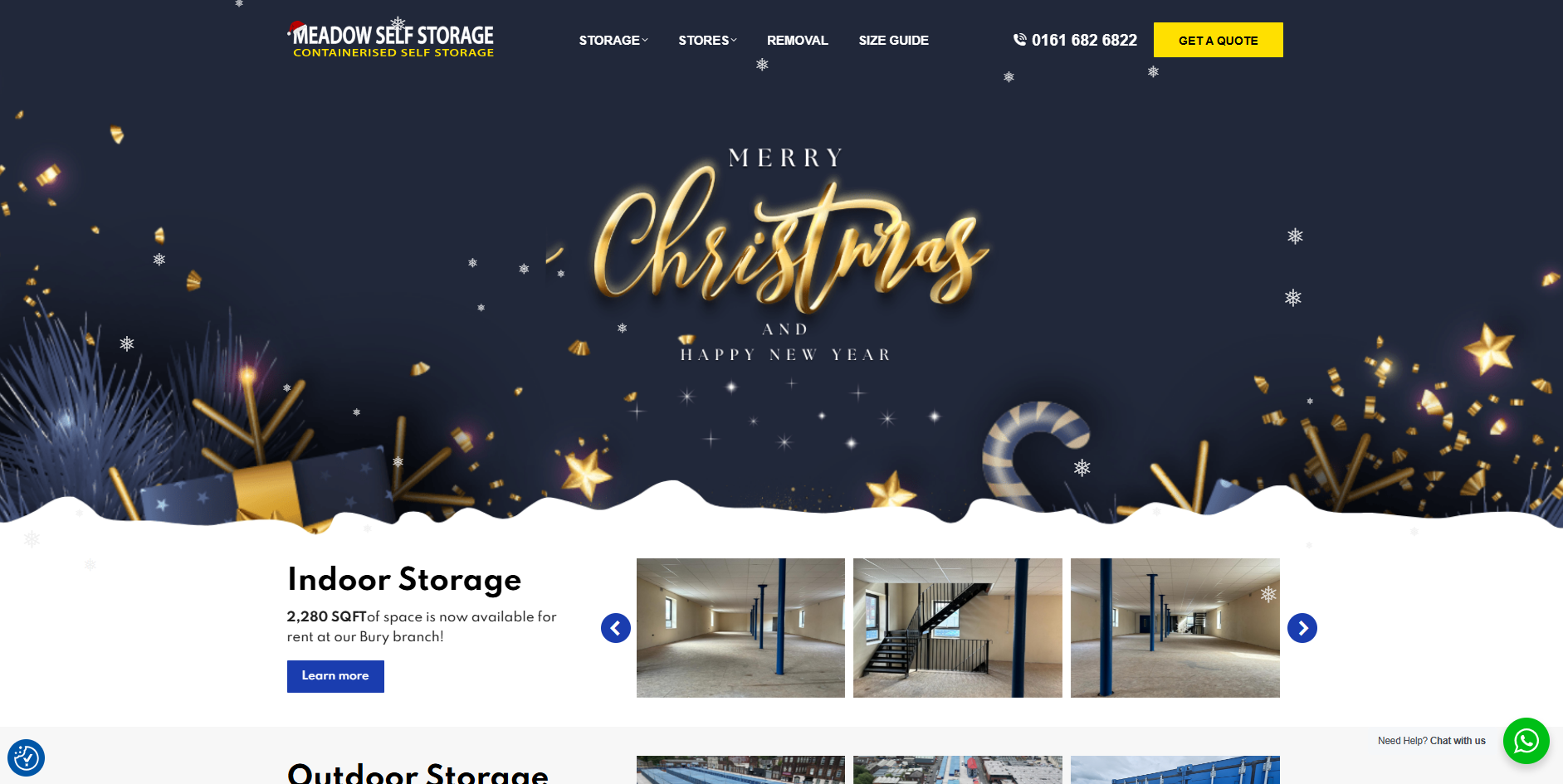 Meadow Self Storage Website