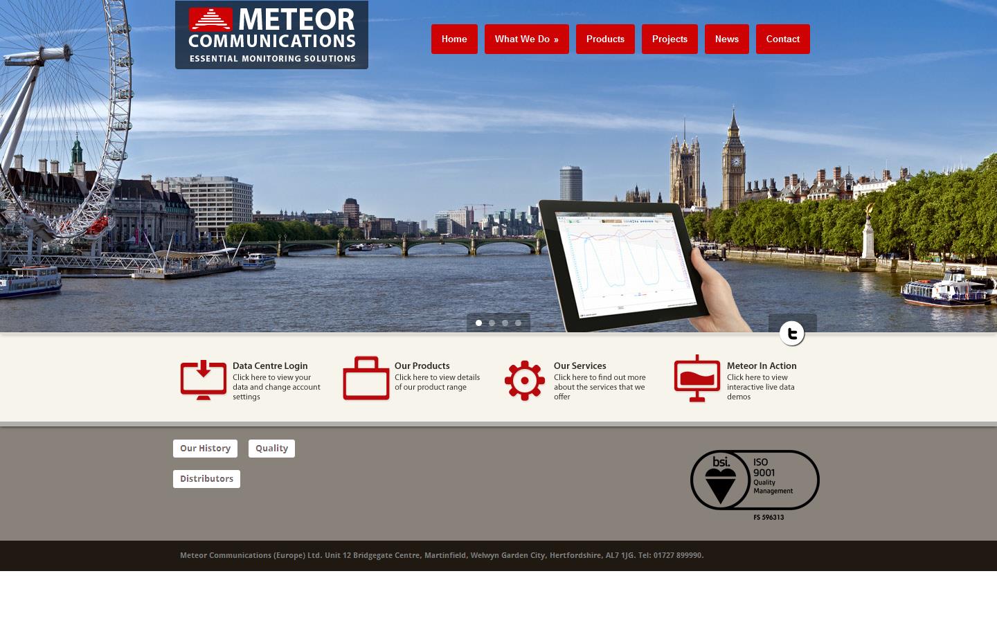 Meteor Communications Website