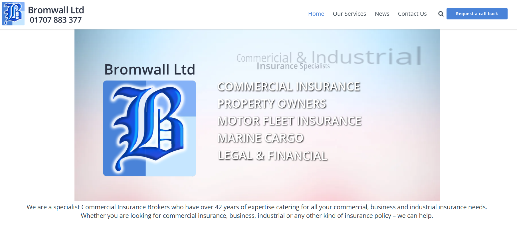 Bromwall Ltd Website