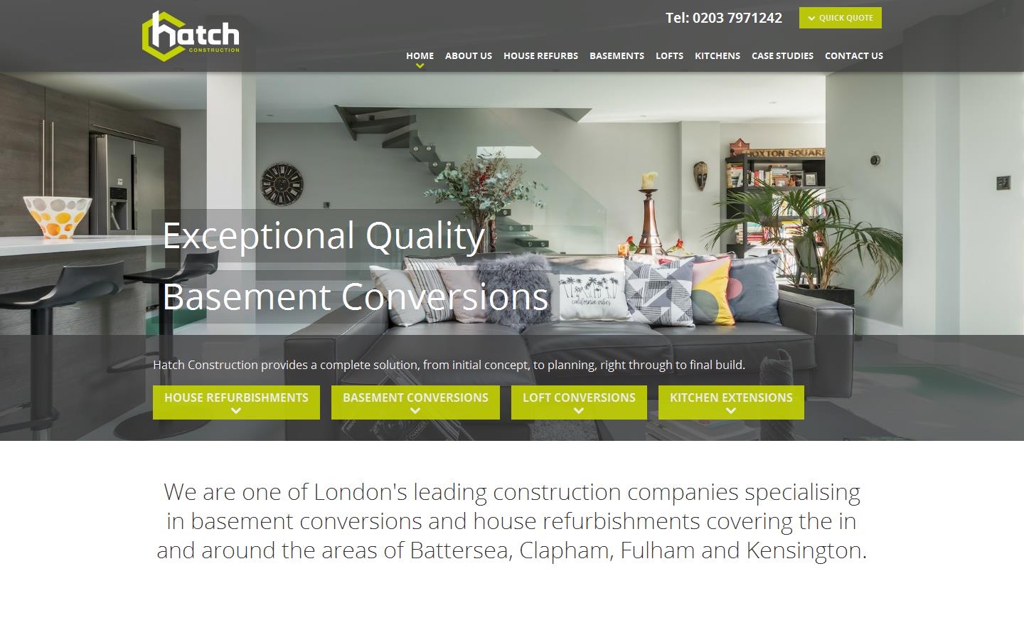Hatch Construction Ltd Website
