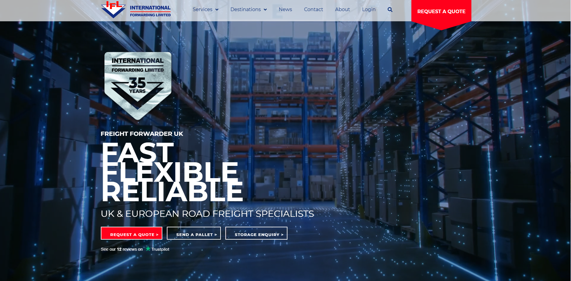 International Forwarding Ltd Website