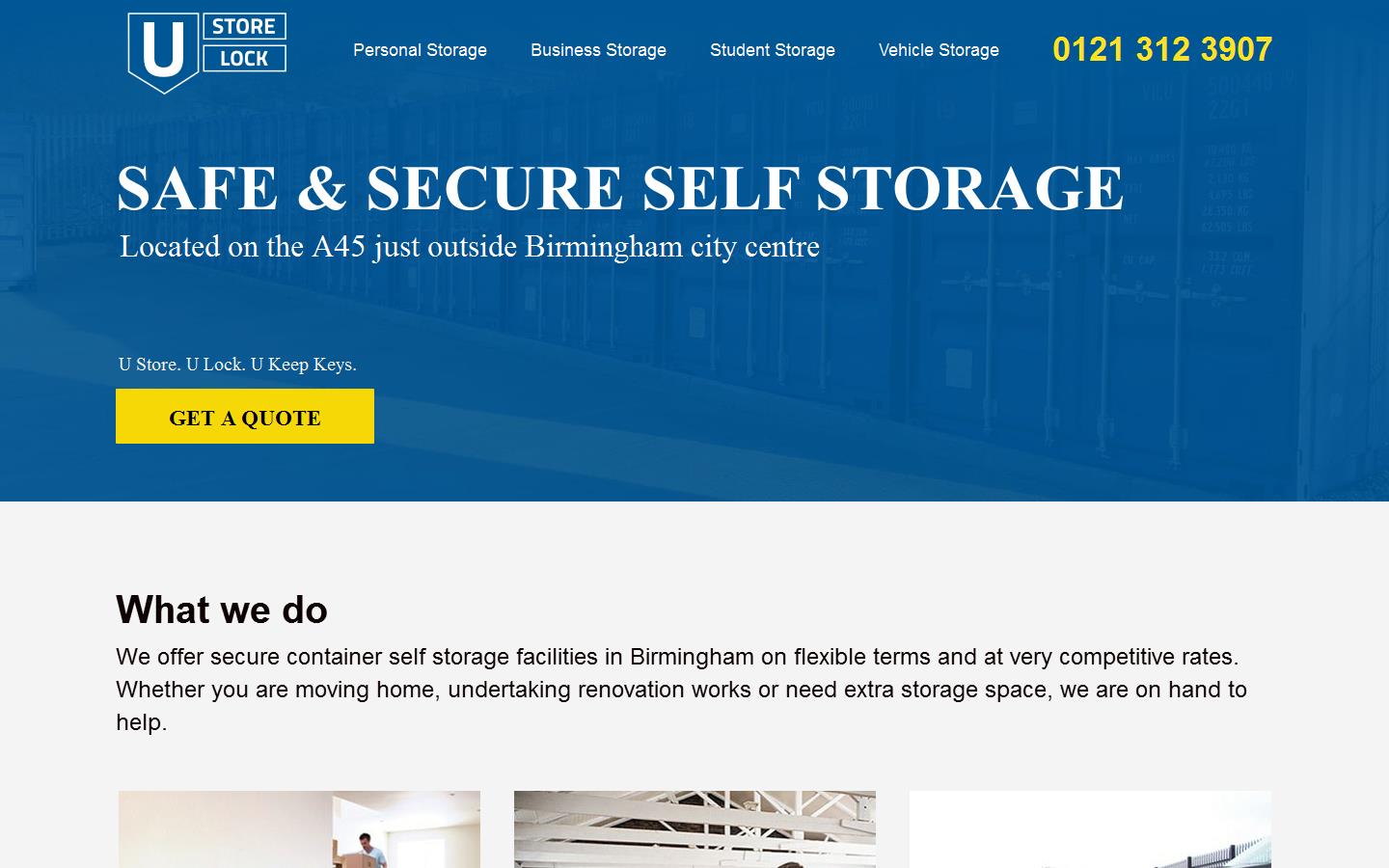 U Store U Lock Ltd Website