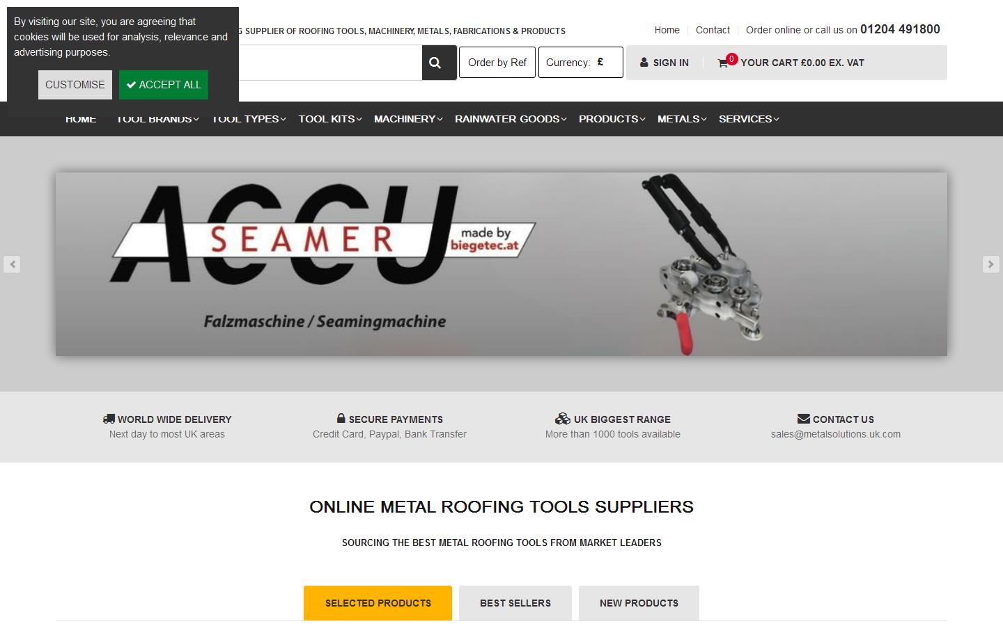 Metal Solutions Ltd Website
