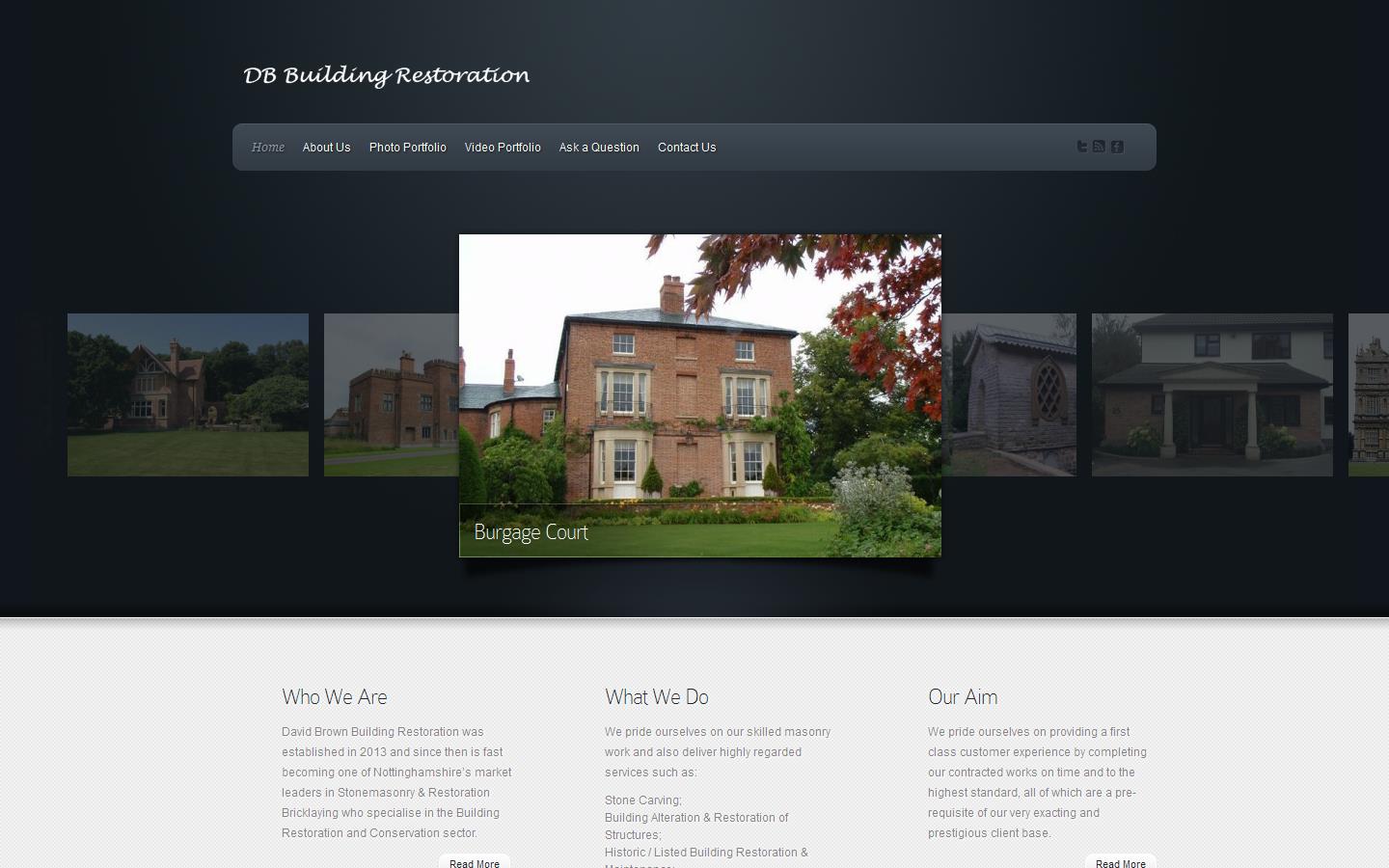 DB Building Restoration Website