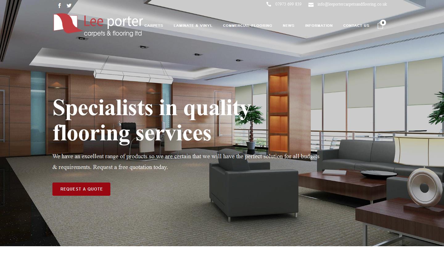 Lee Porter Carpets & Flooring Website