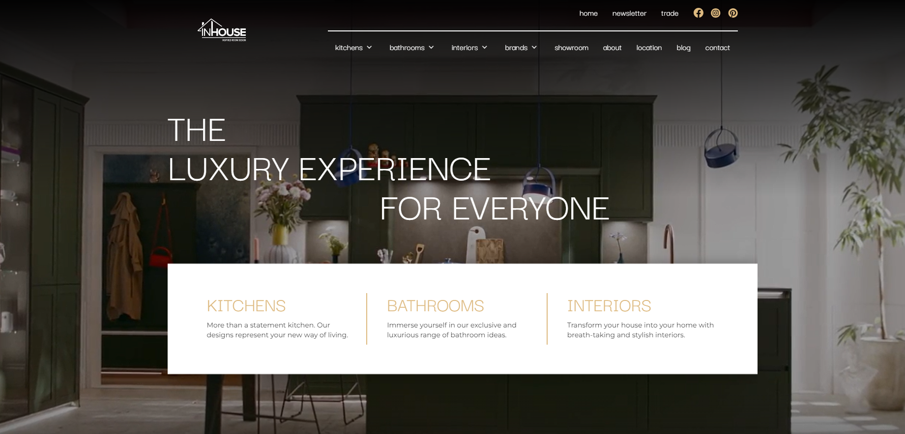 InHouse Inspired Room Design Website