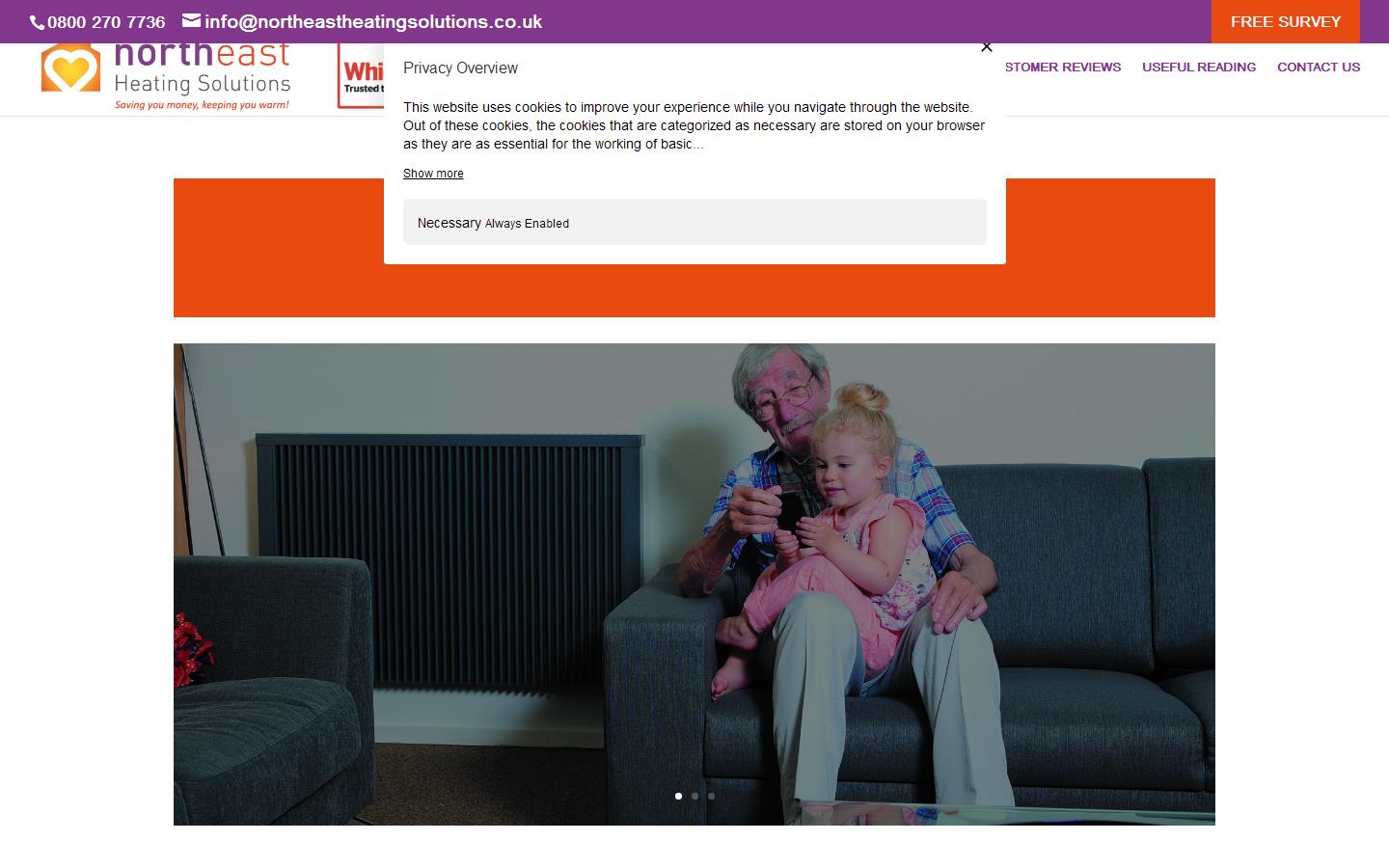 North East Heating Solutions Ltd Website