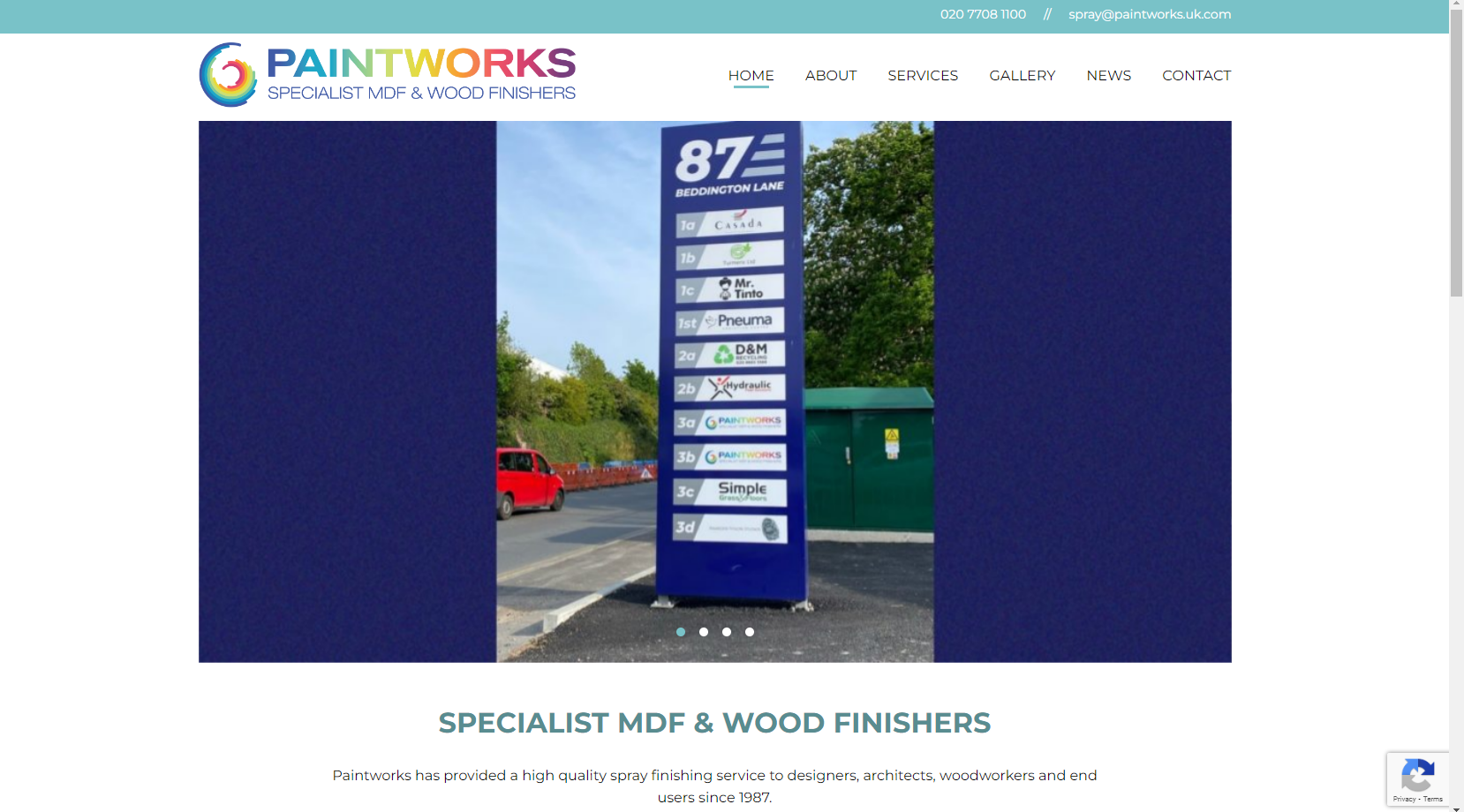 Paintworks UK Ltd Website