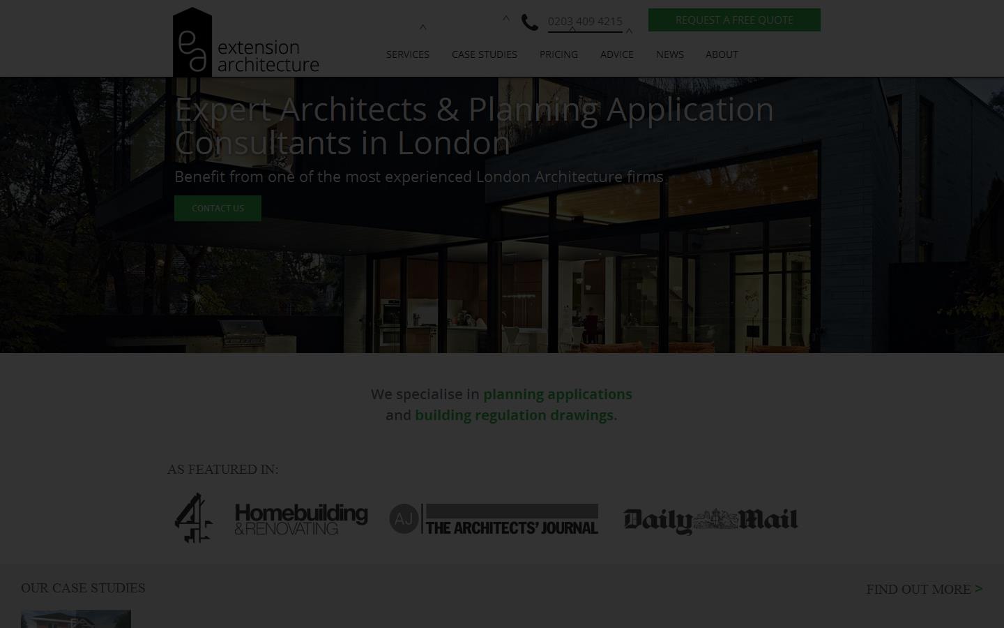 Extension Architecture Website