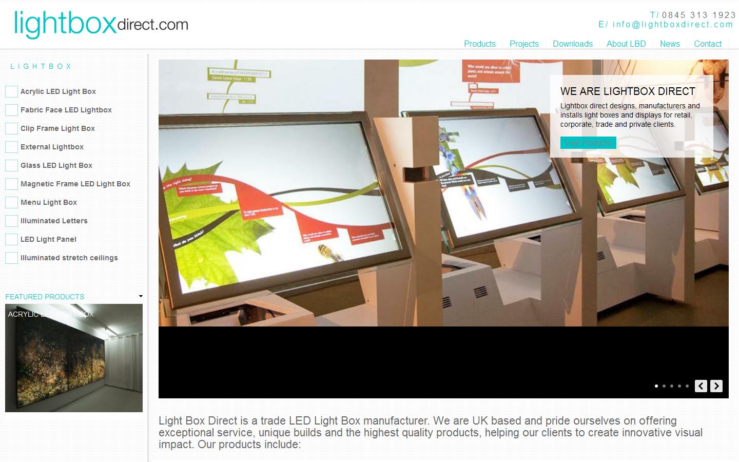 Lightbox Direct Website