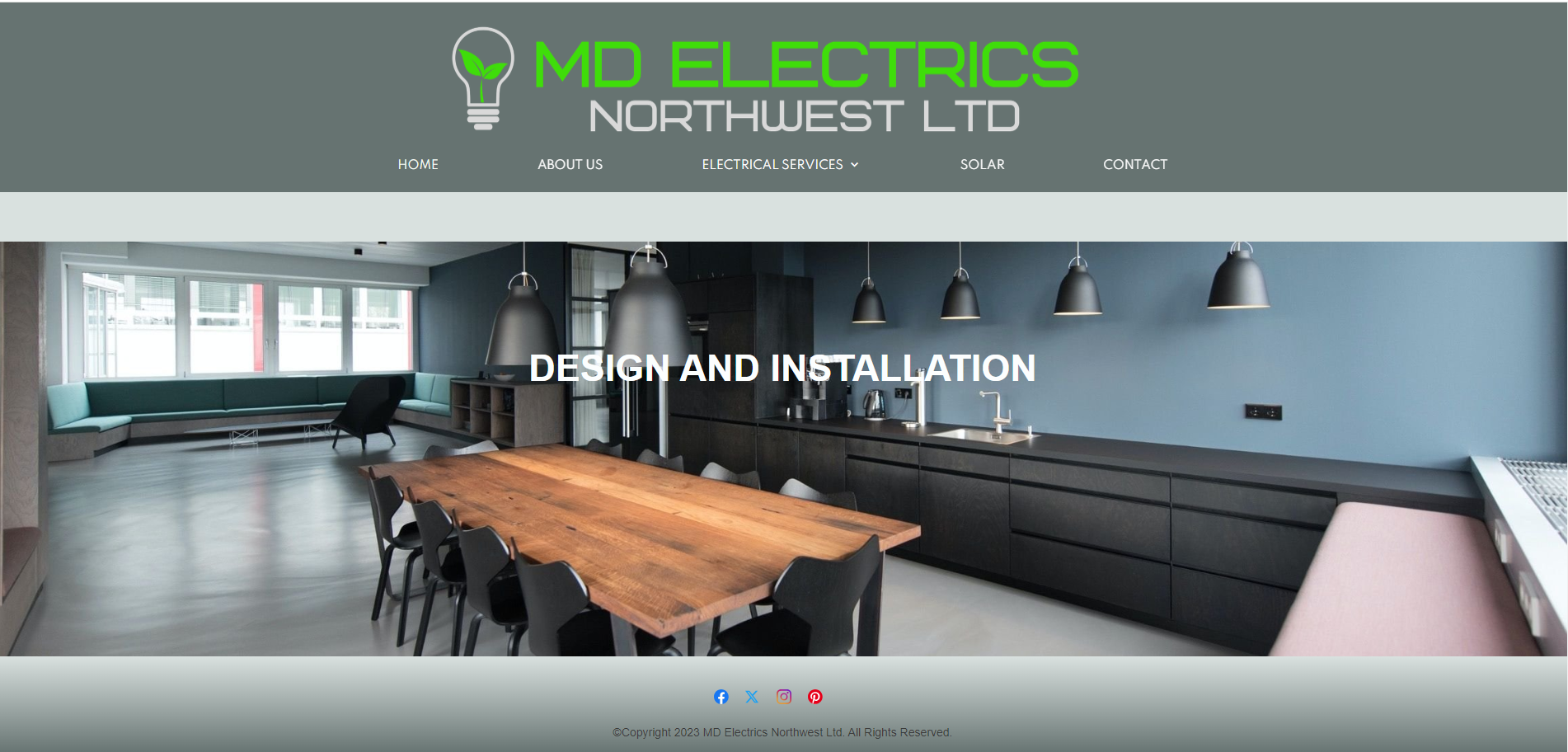 MD Electrics Website