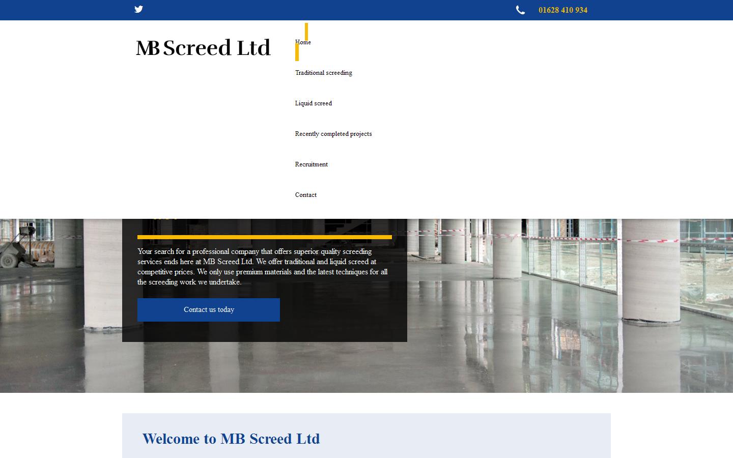MB Screed Ltd Website