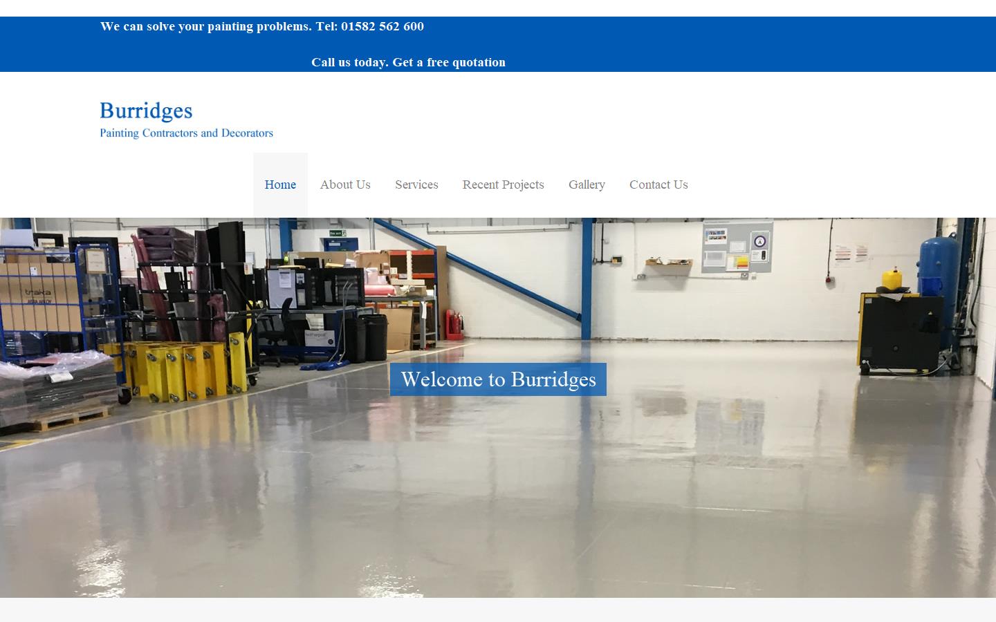 Burridges Painting Contractors & Decorators Website