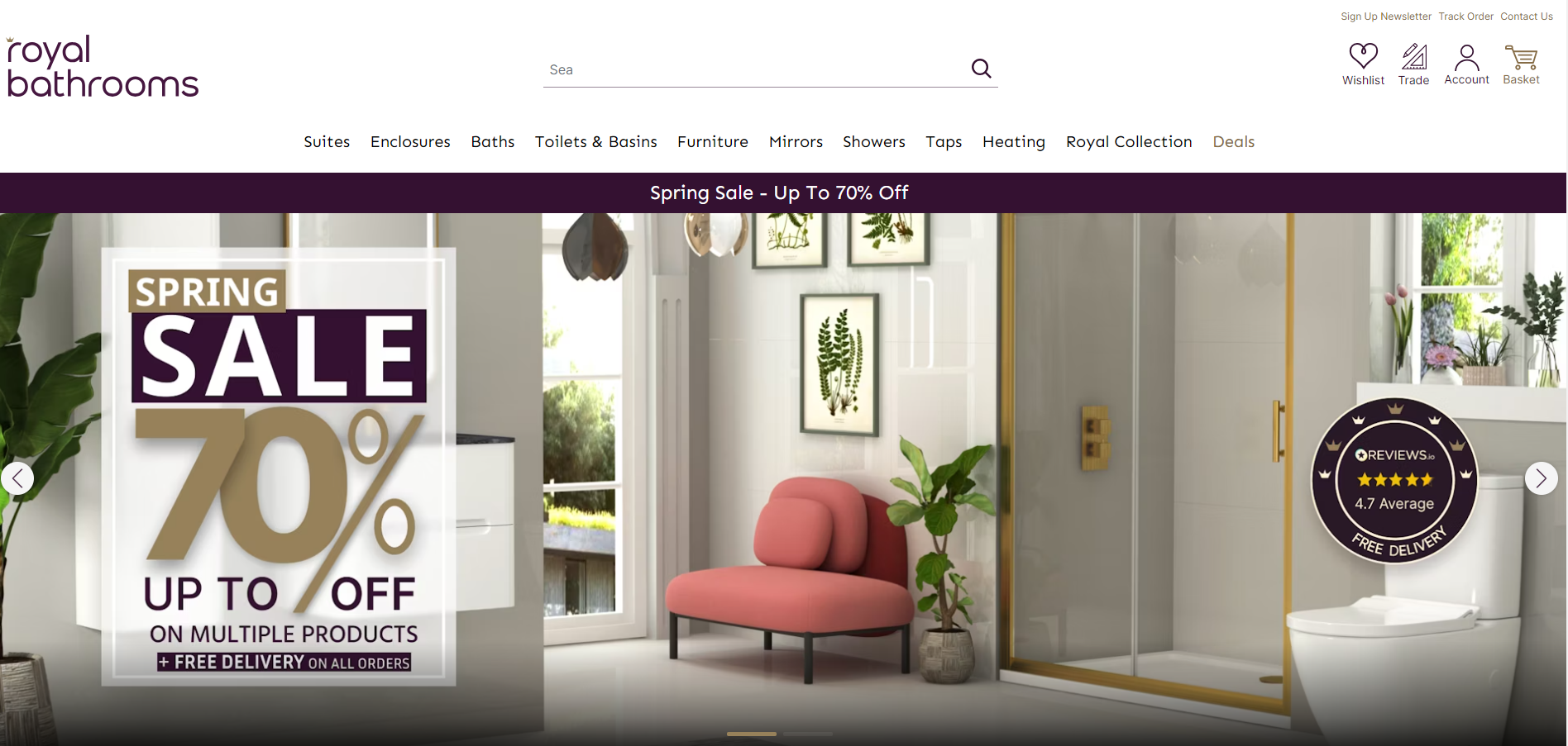 Royal Bathrooms Website