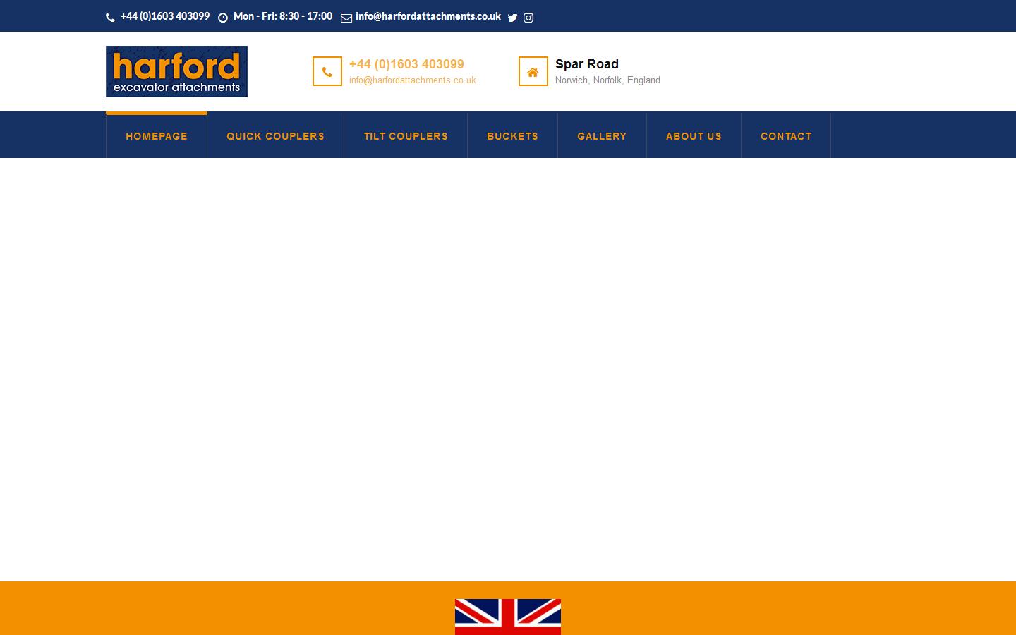 Harford Excavator Attachments Website