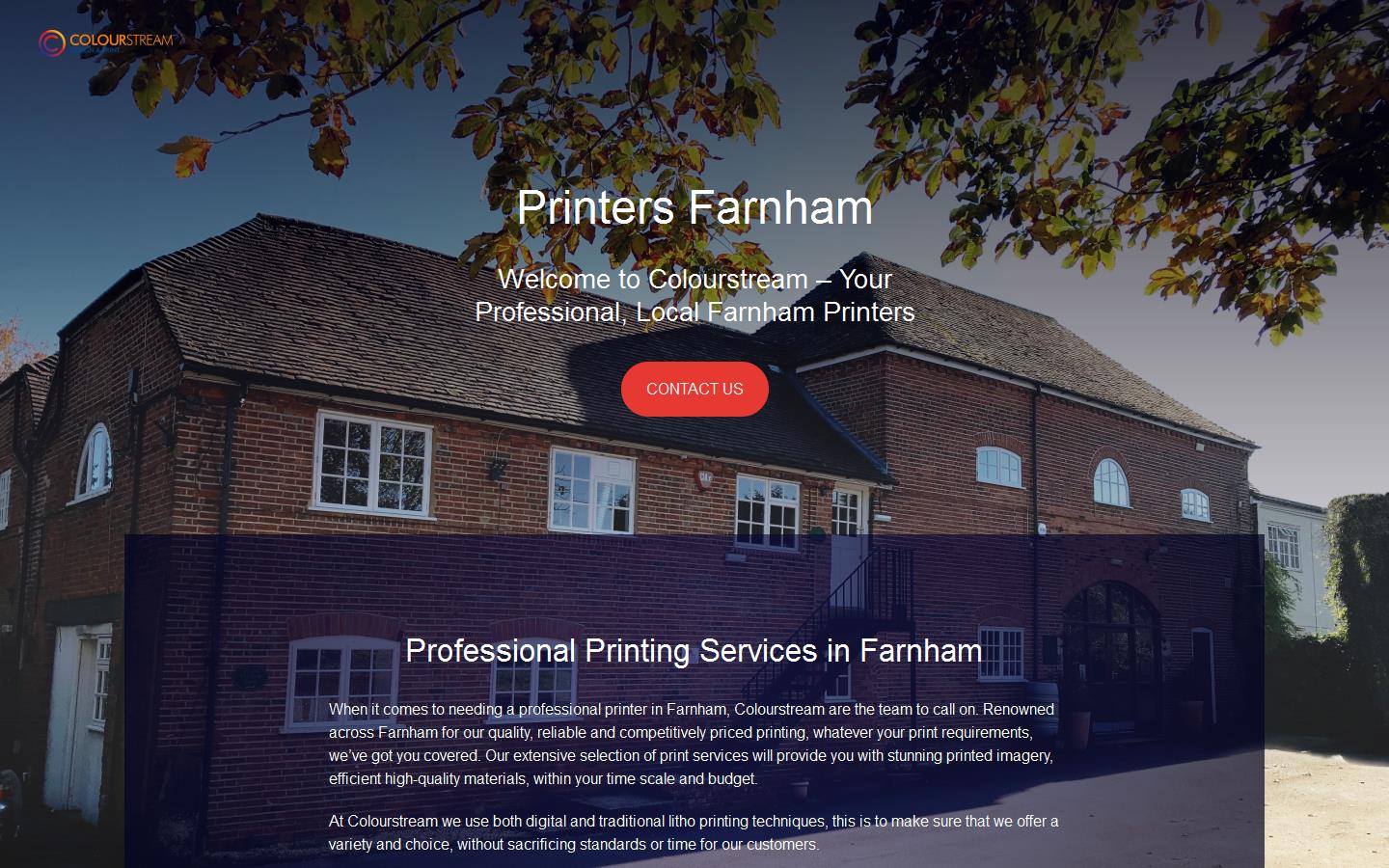 Colourstream Design & Print Ltd Website