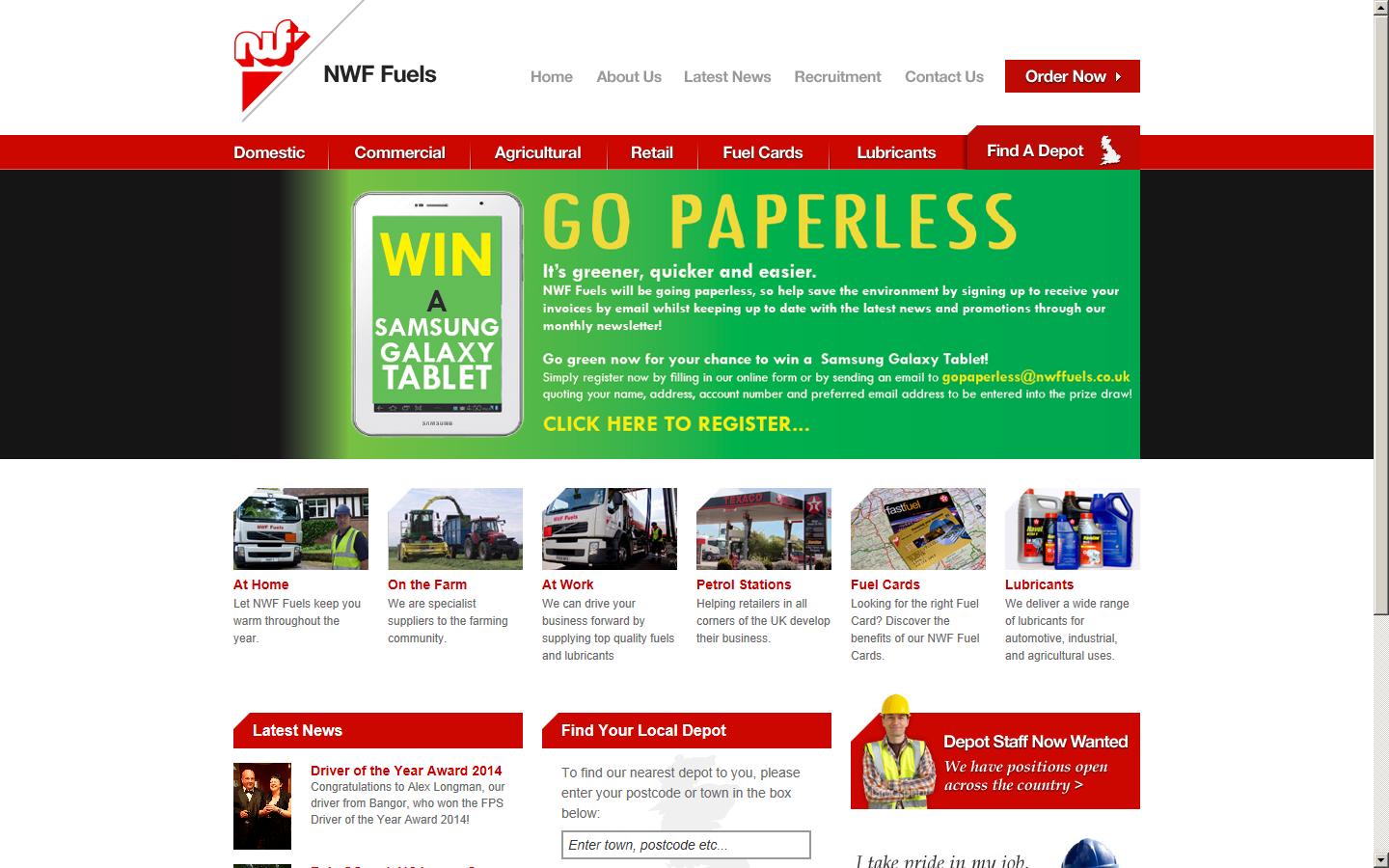 NWF fuels Ltd Website