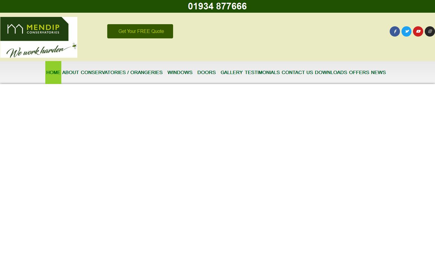 Mendip Conservatories Website