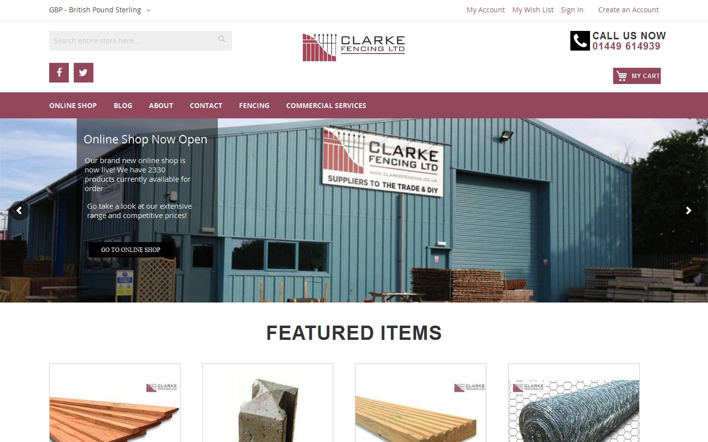 Clarke Fencing Ltd Website