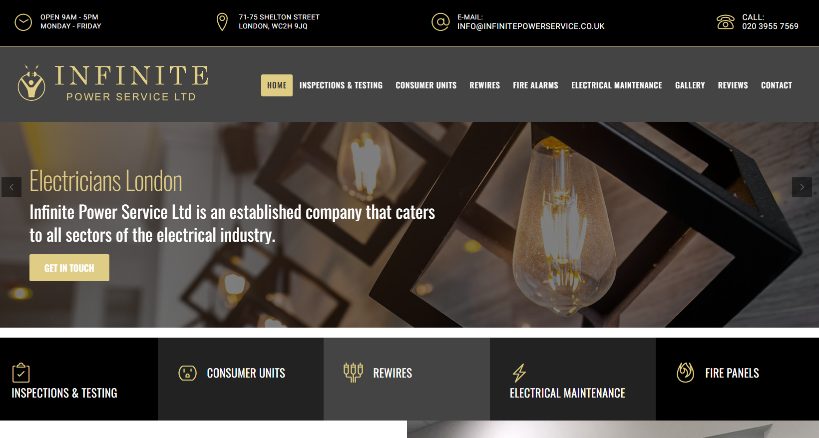 Infinite Power Service Ltd Website