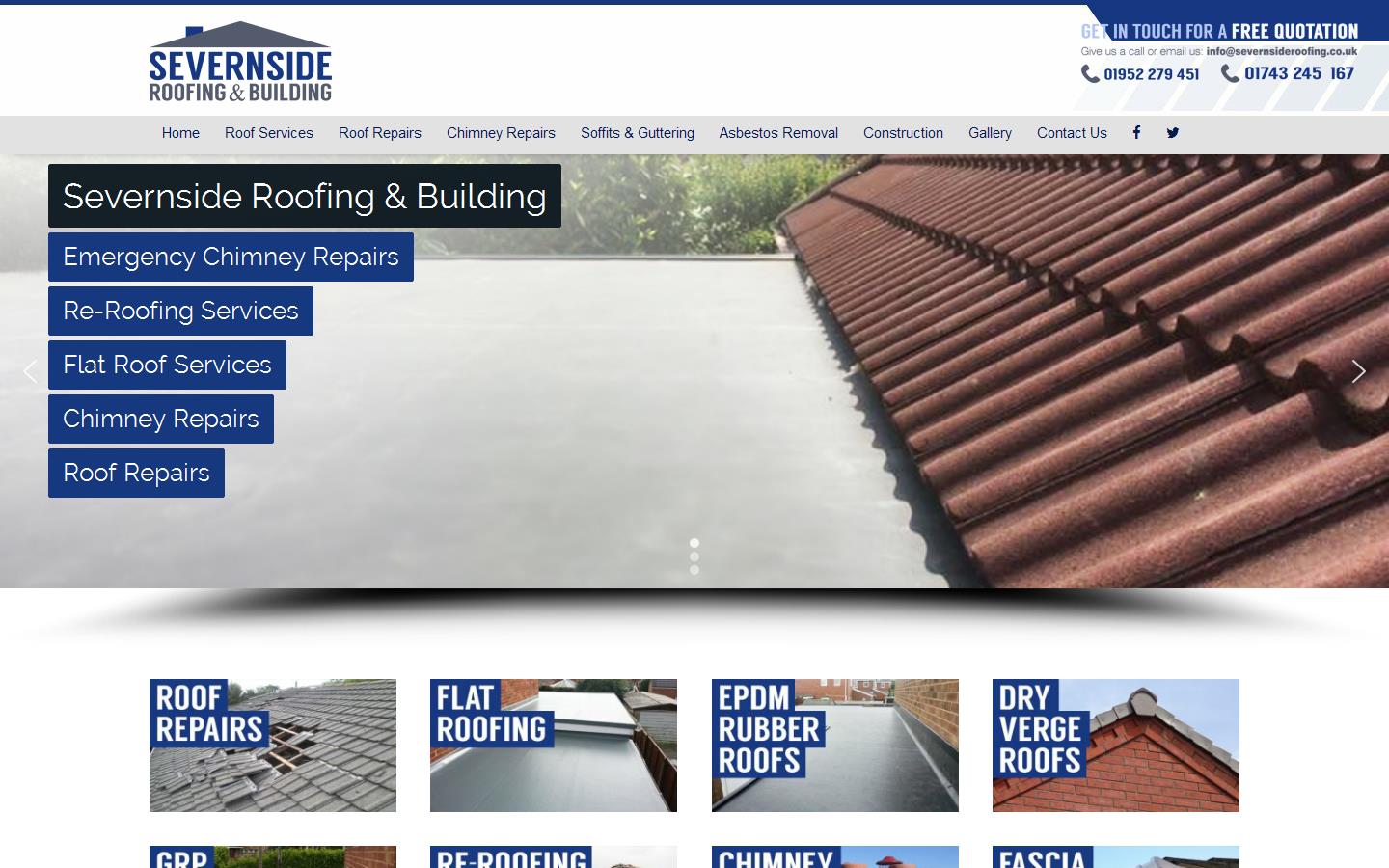 Severnside Roofing & Building Specialists Website
