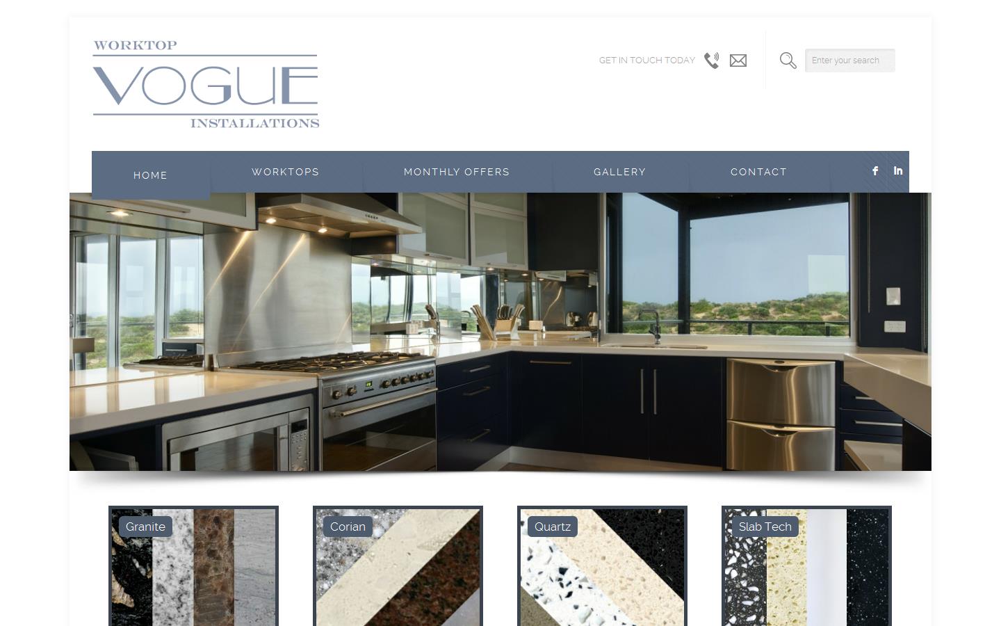 Vogue Worktops Ltd Website
