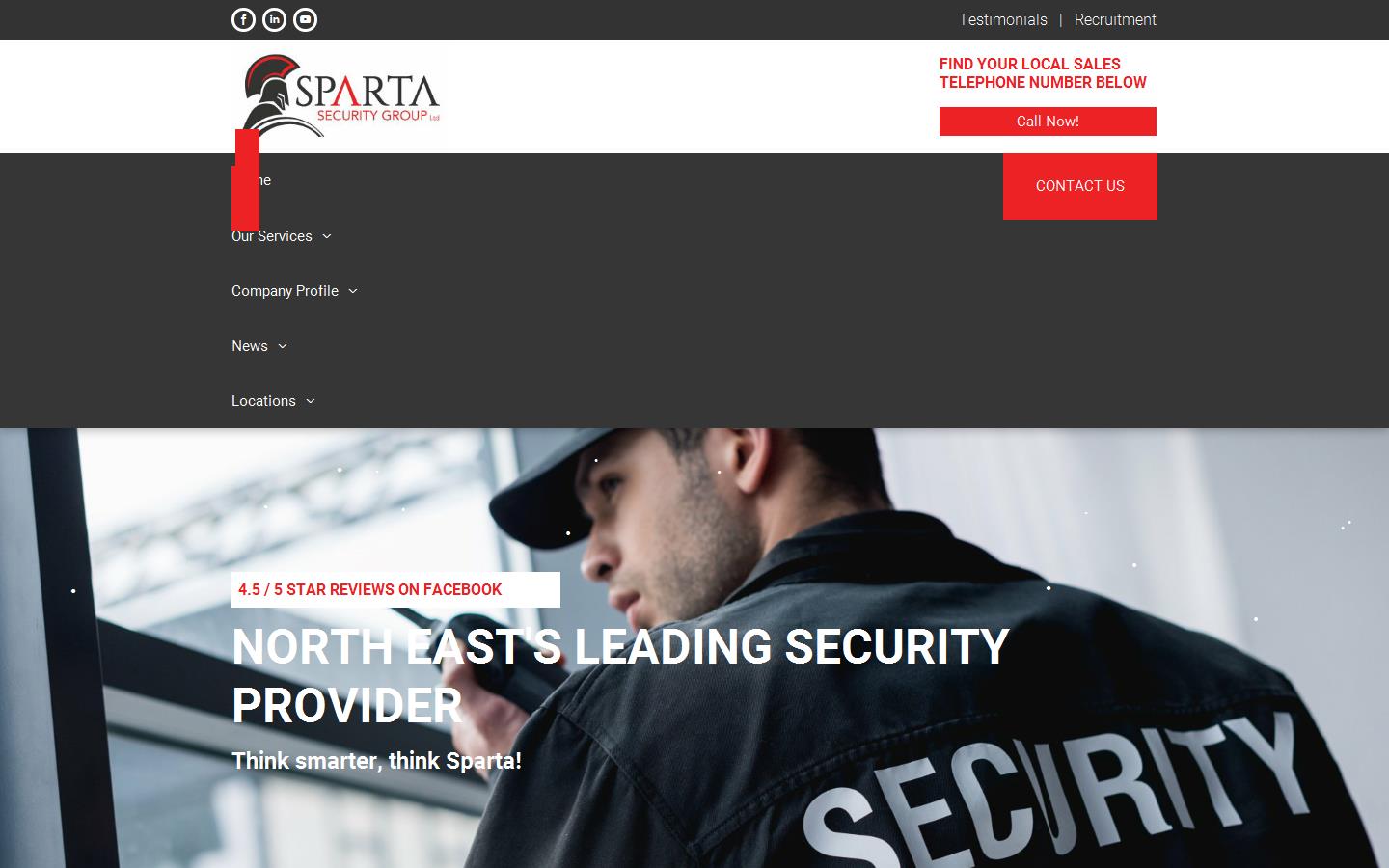 Sparta Security Website
