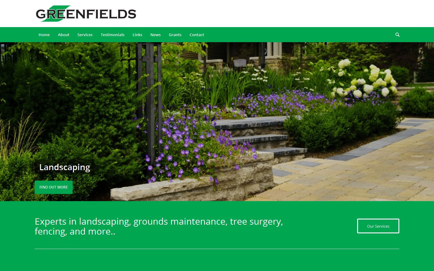 Greenfields Garden Services Website