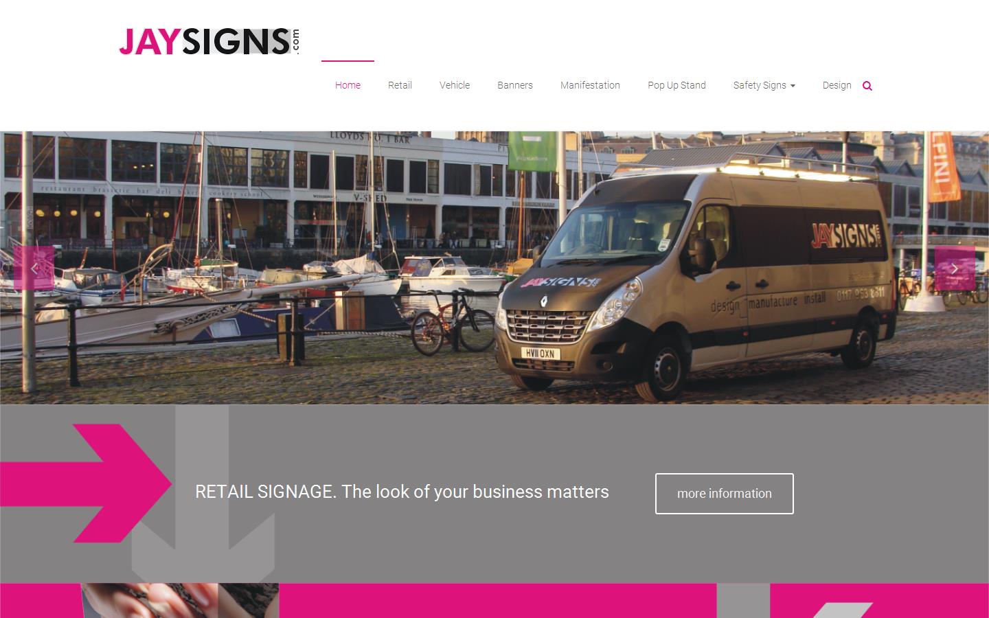 Jaysigns & Design Ltd Website