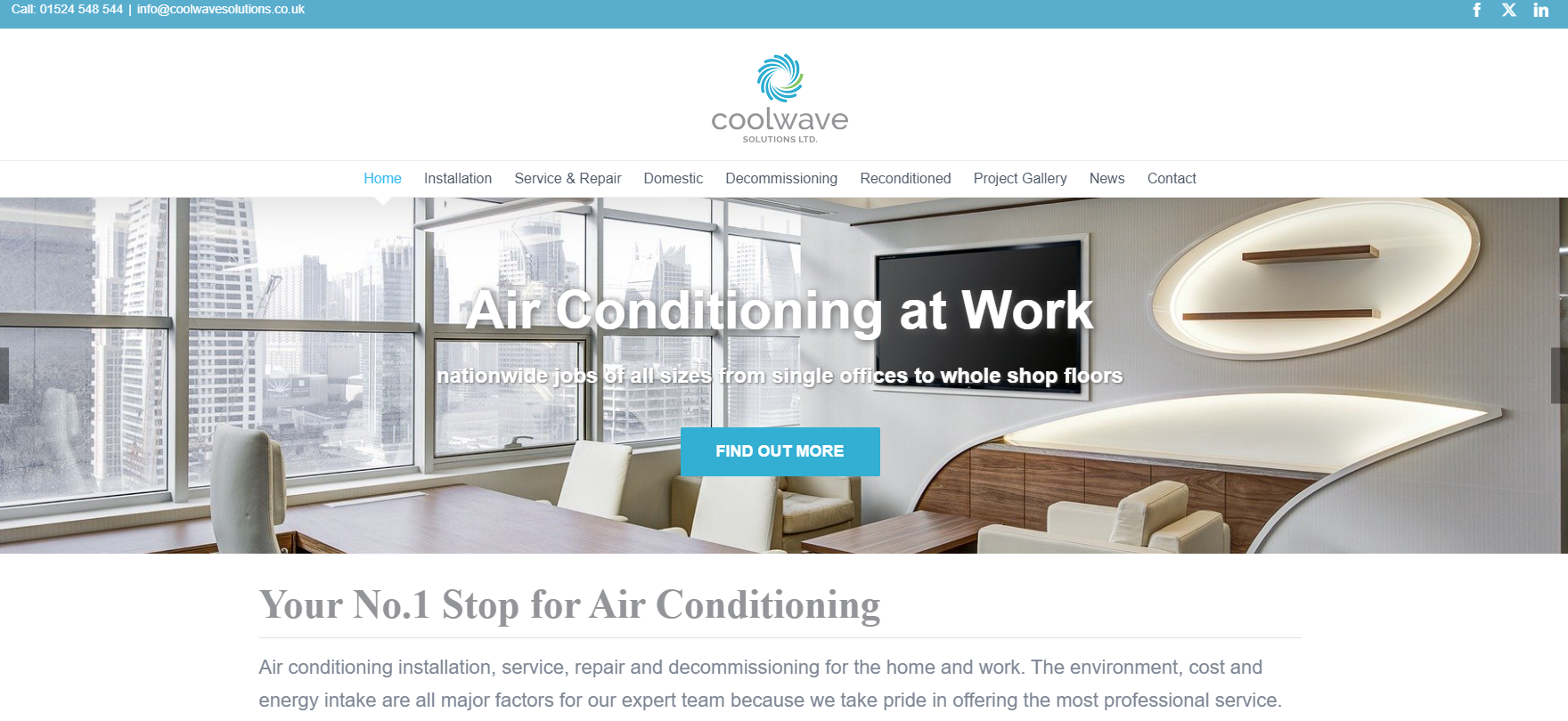 Coolwave Solutions Ltd Website