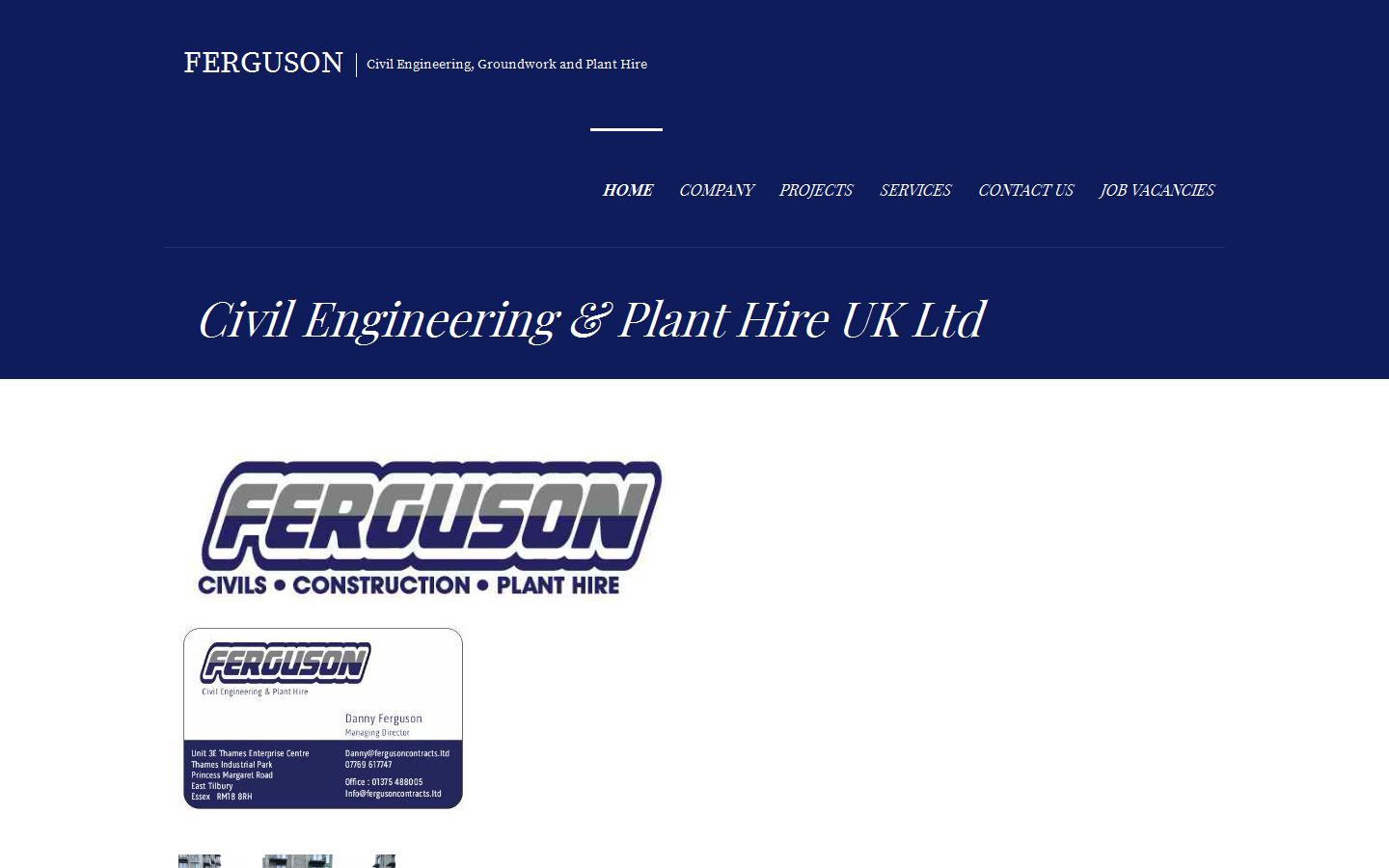 Ferguson Contracts Ltd Website