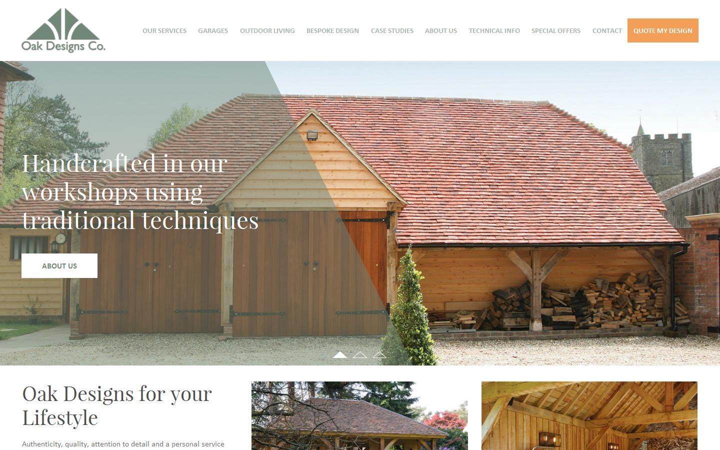 The Oak Design Co Website