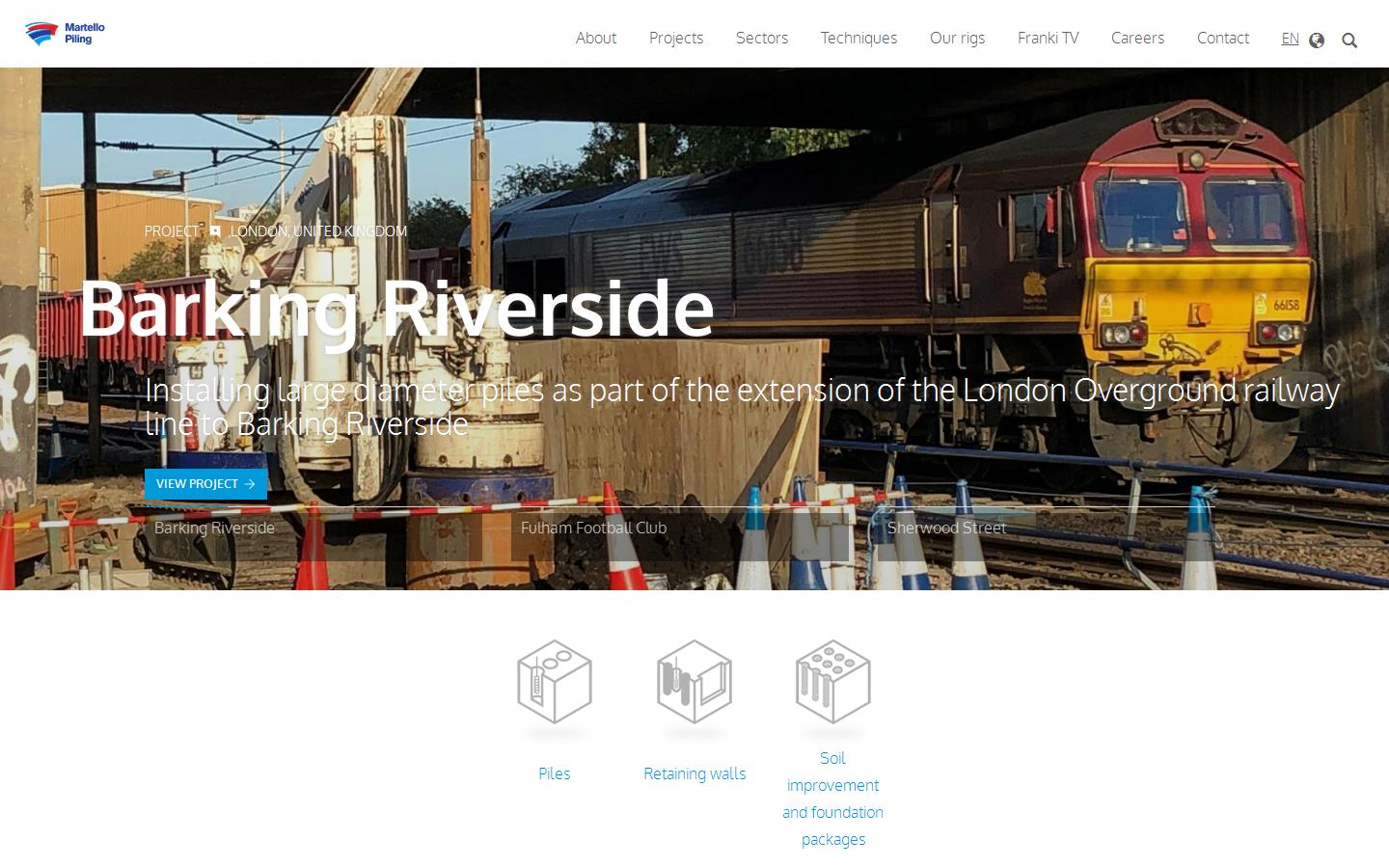 Martello Piling Website