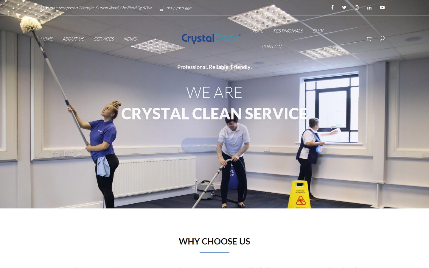 Crystal Clean Service Ltd Website