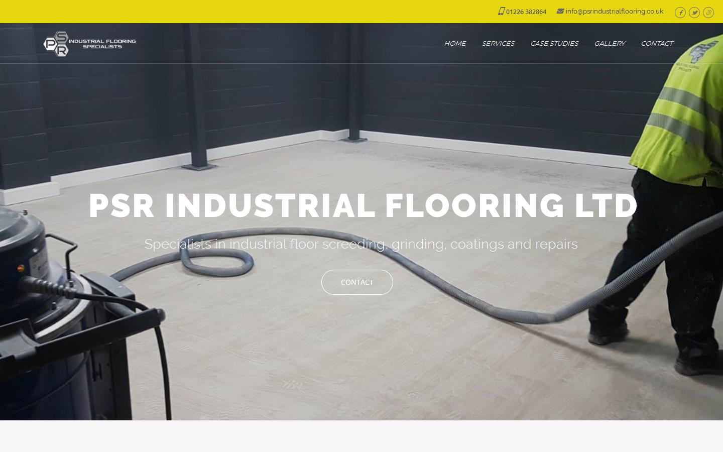 PSR Industrial Flooring Ltd Website