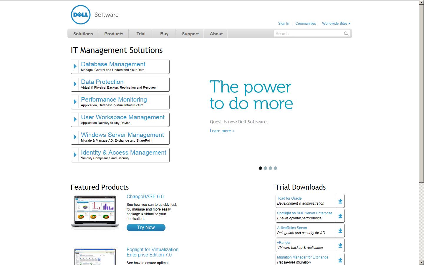 Quest software UK Ltd Website