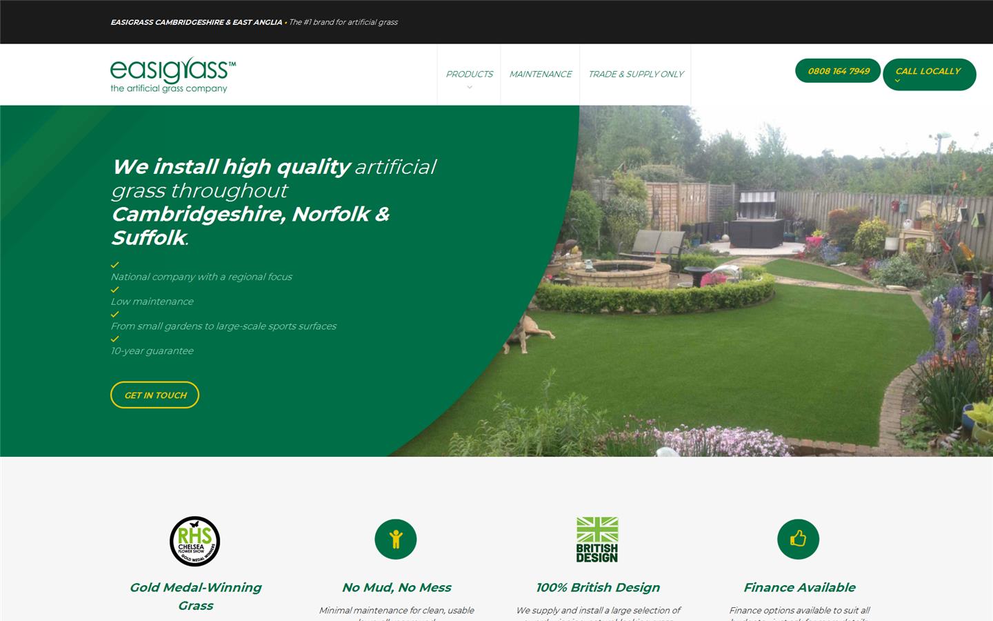 Easigrass Cambridgeshire & East Anglia Website