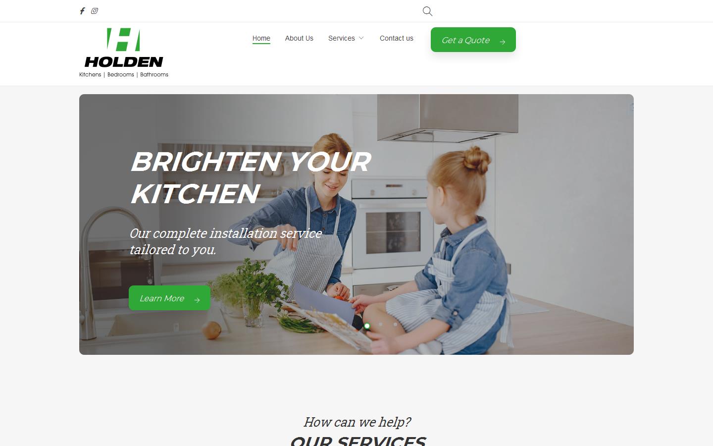 Holden Kitchens & Interiors Website