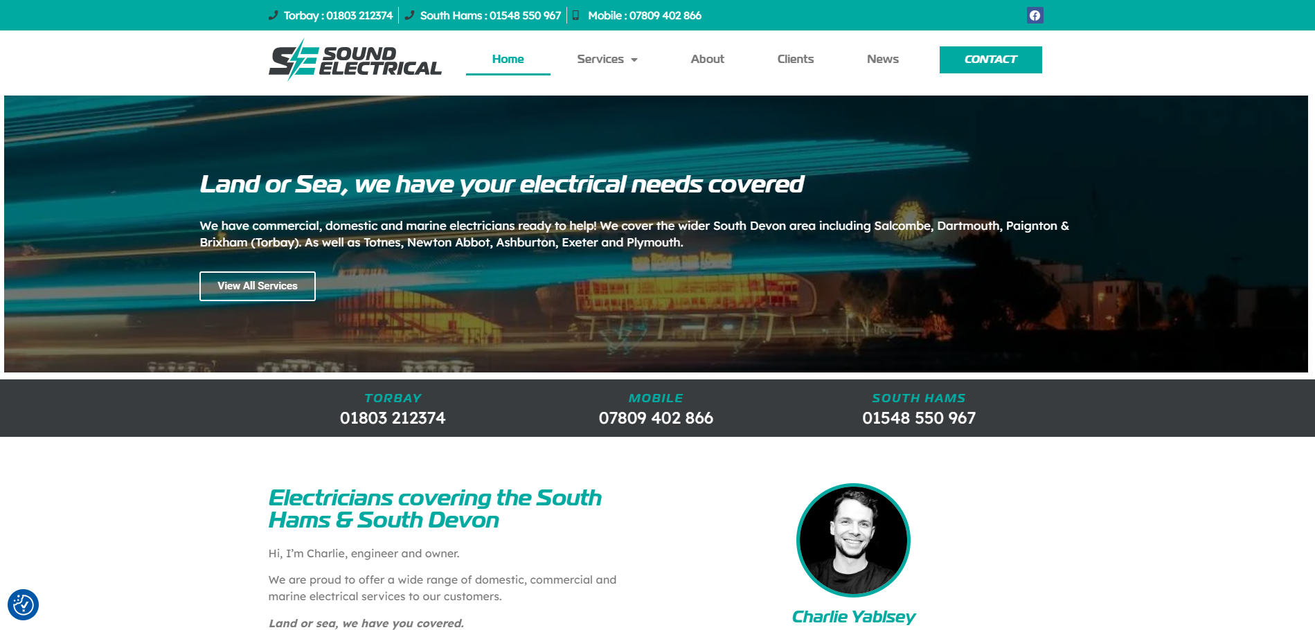 Sound Electrical Website