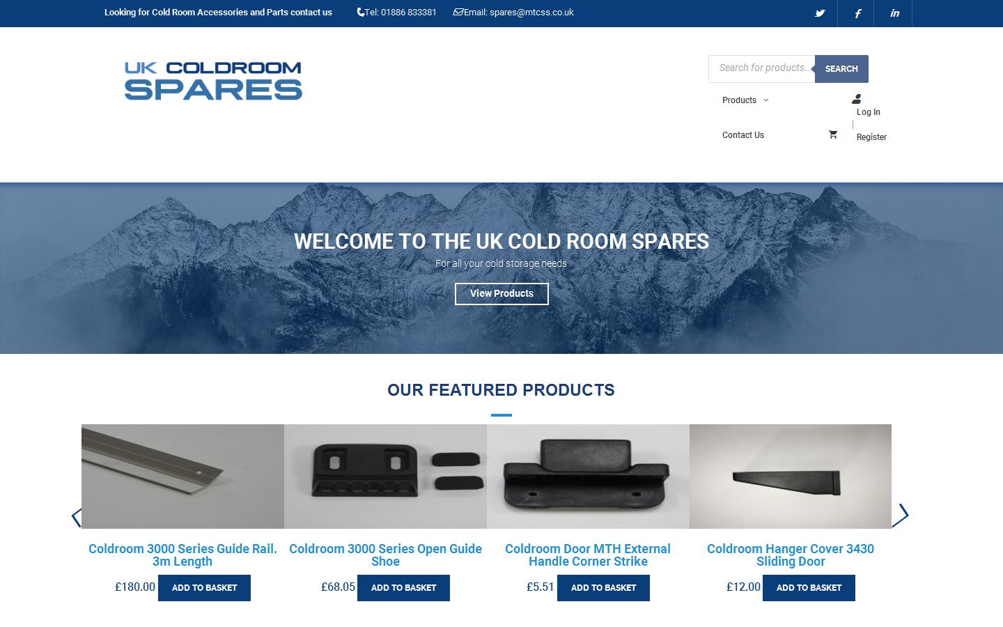 UK Cold Room Spares Website