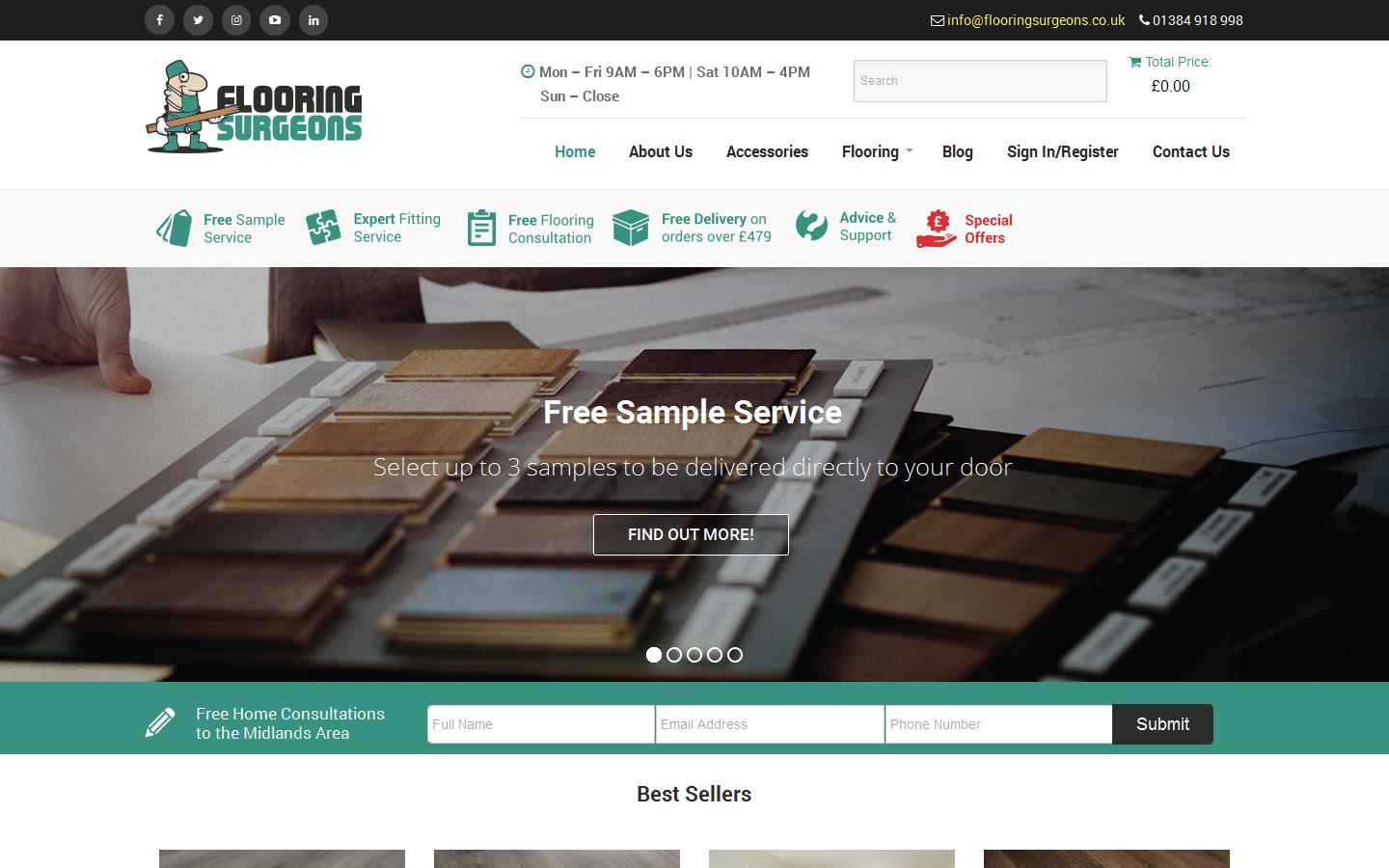 Flooring Surgeons Website