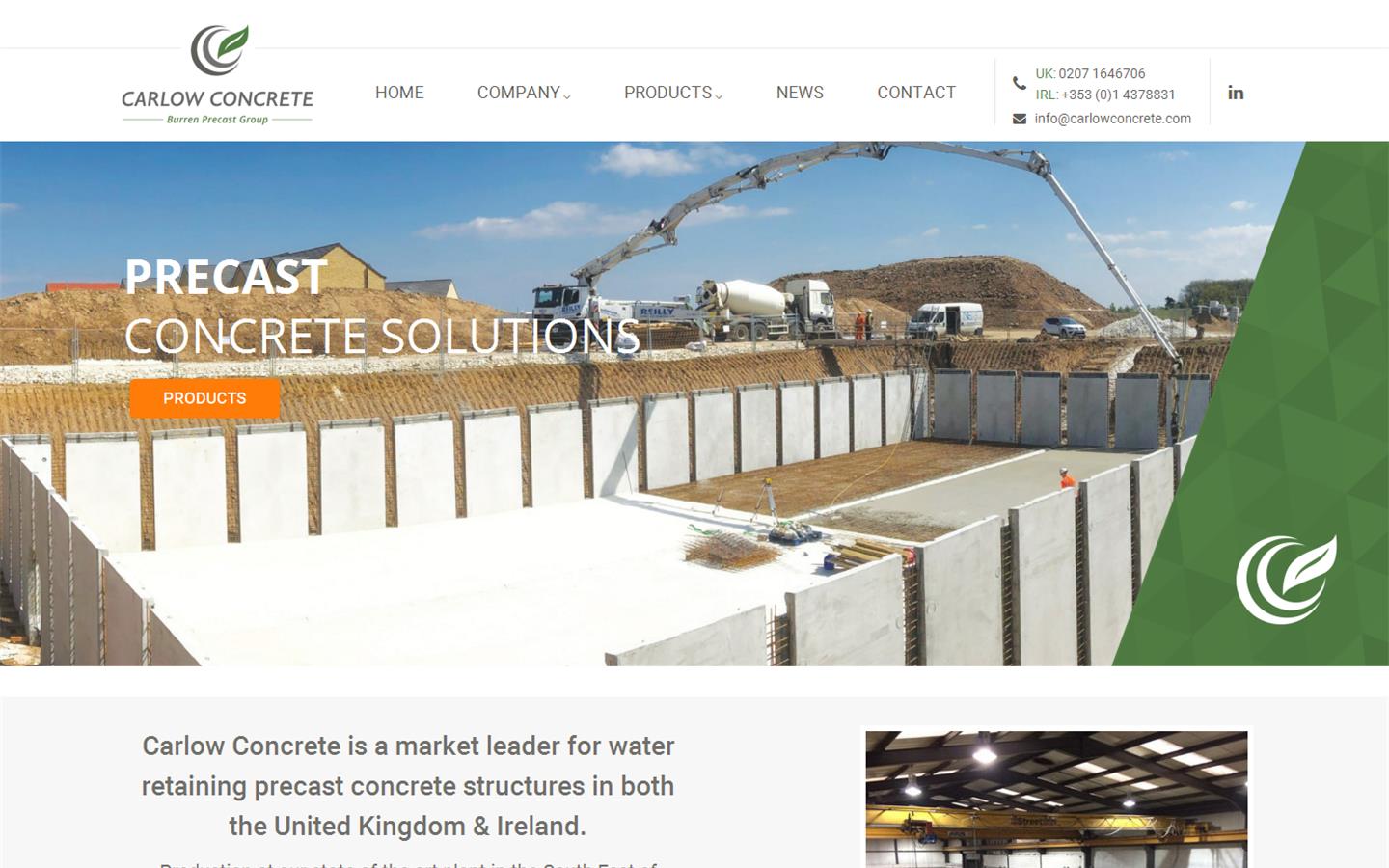 Carlow Concrete Website